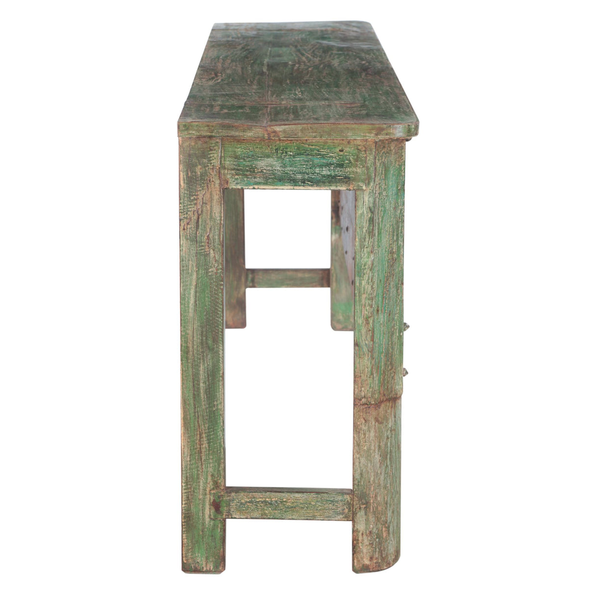 Large Vintage Wood Door Console Table