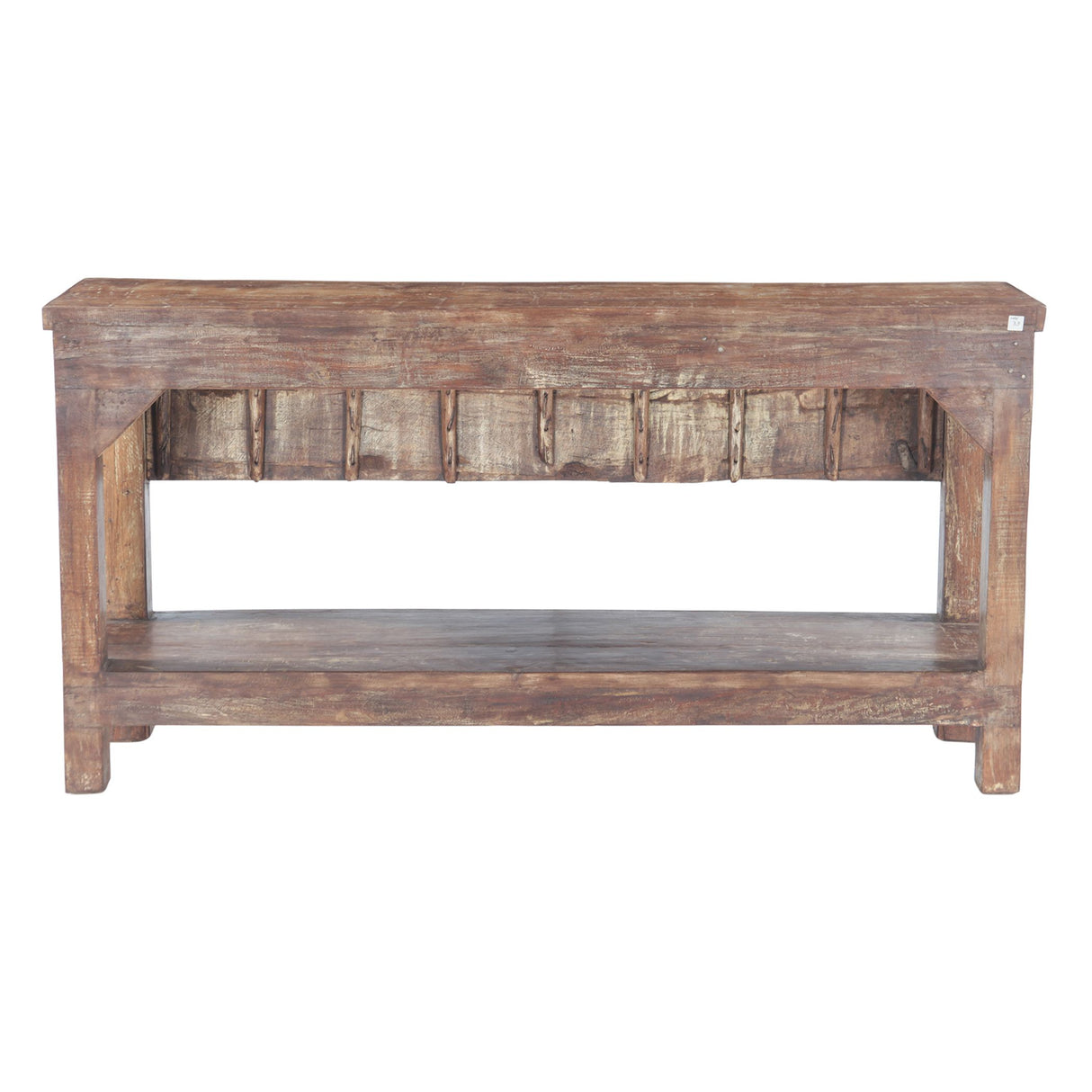 Wood Door Console Table with Bottom Shelf