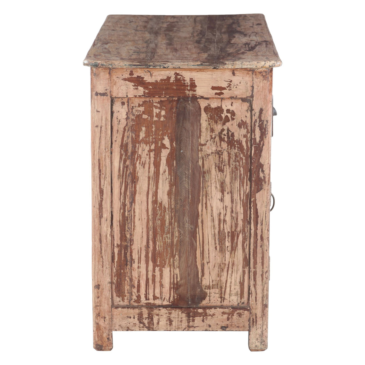 Colorful Wooden Writing Desk with Two Drawers and Two Doors