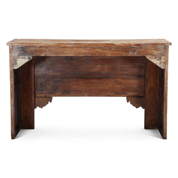 Large Carved Wooden Console Table