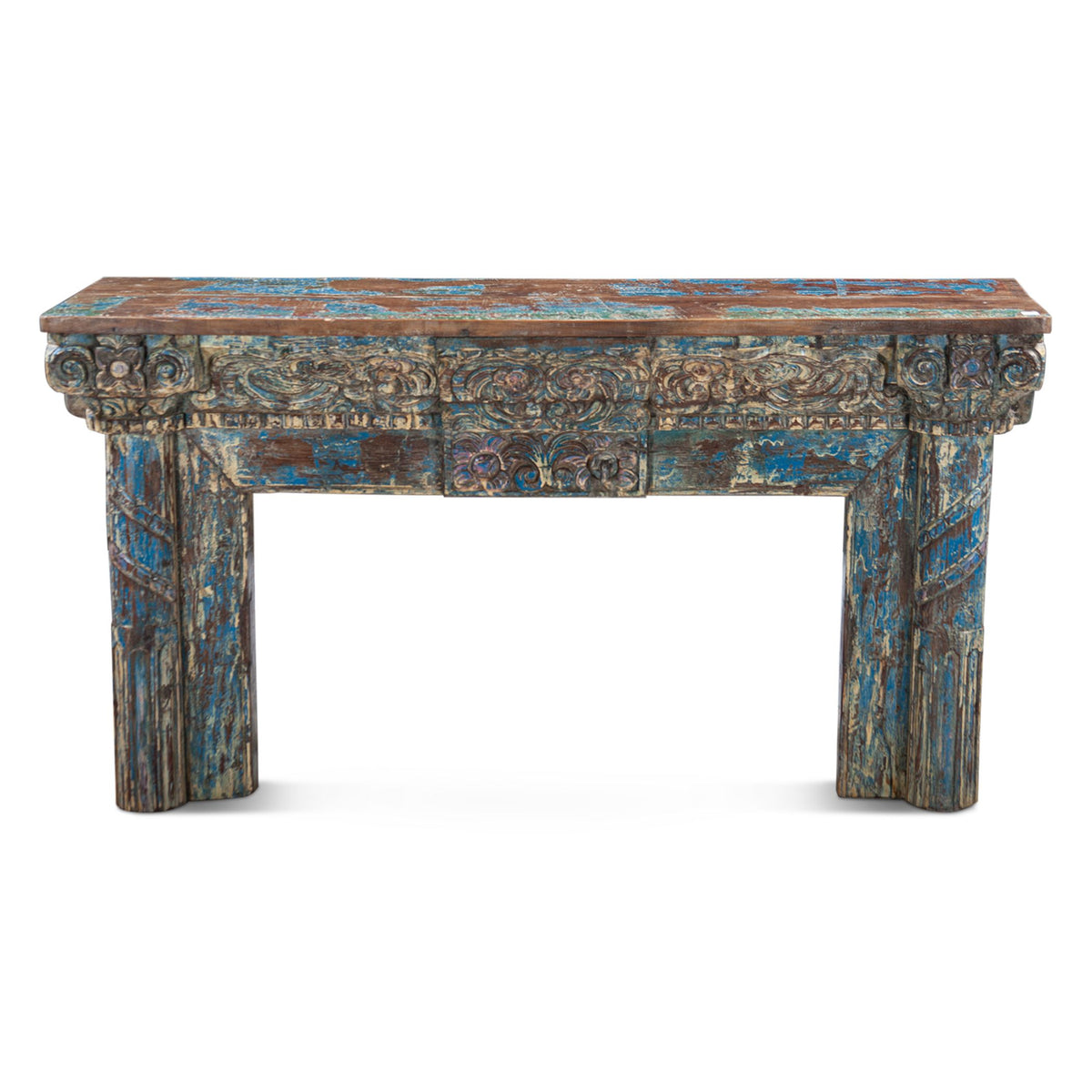 Carved Wooden Door Console Table from Home Trends & Design - Luna Furniture