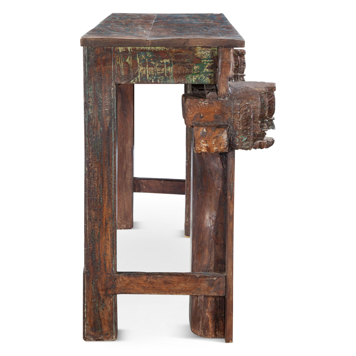 Finely Carved Wood Console Table from Home Trends & Design - Luna Furniture