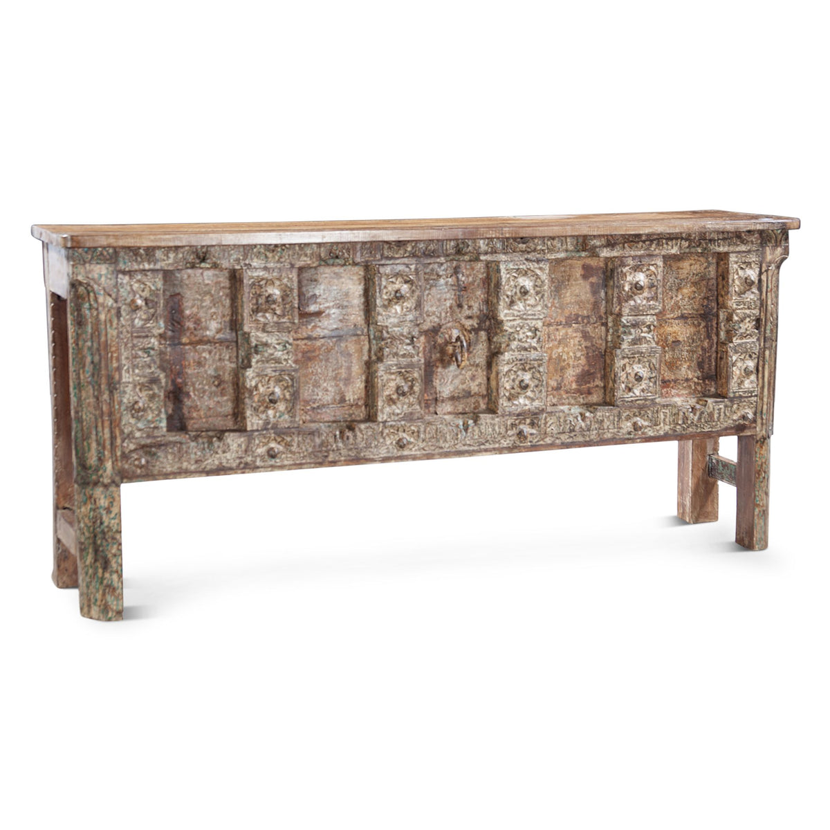 Finely Carved Wood Door Console Table from Home Trends & Design - Luna Furniture