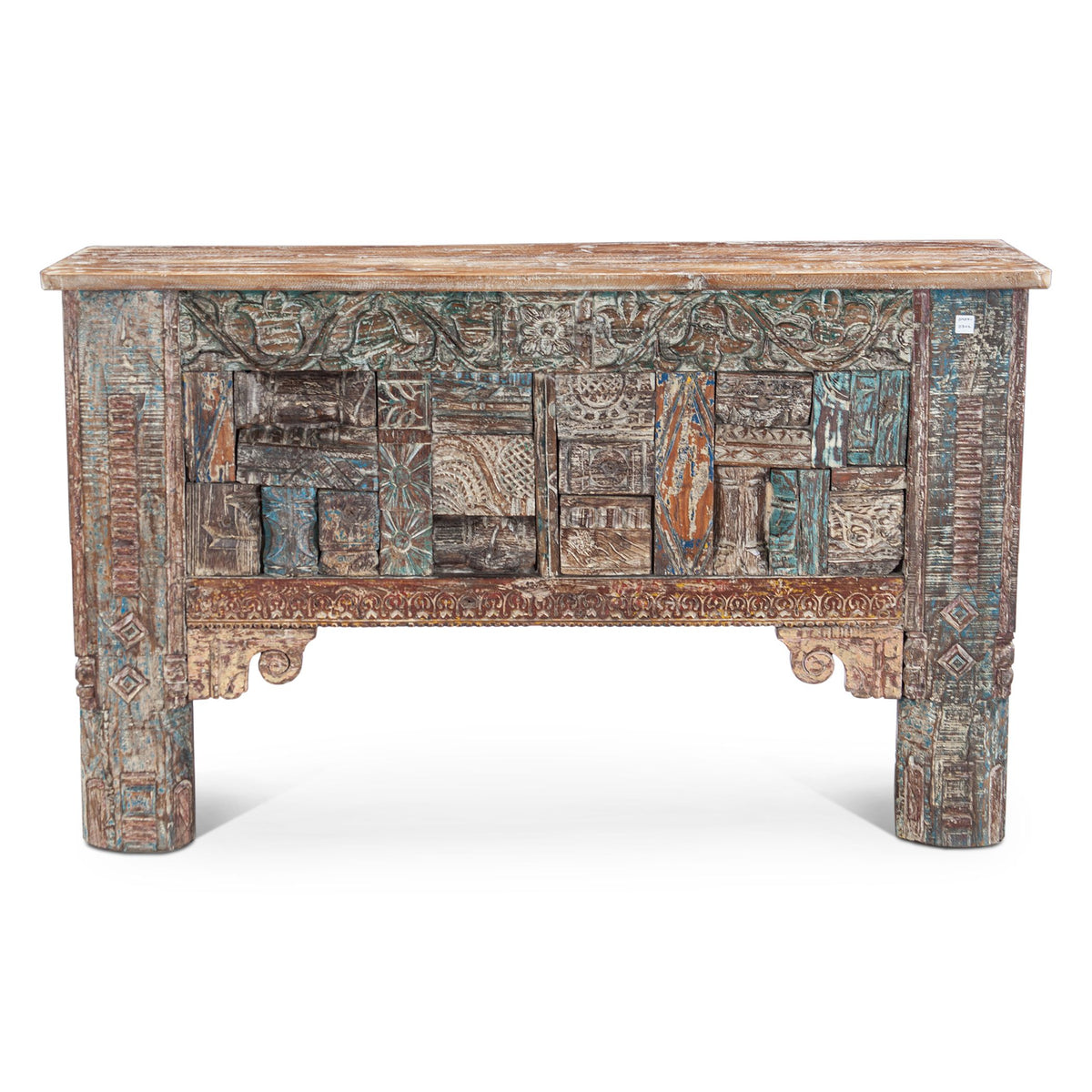Finely Carved Wood Console Table from Home Trends & Design - Luna Furniture