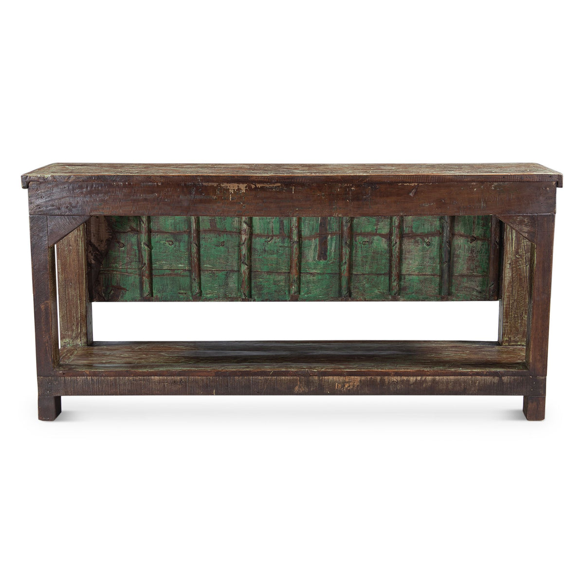 Reclaimed Door Console Table with Bottom Shelf from Home Trends & Design - Luna Furniture