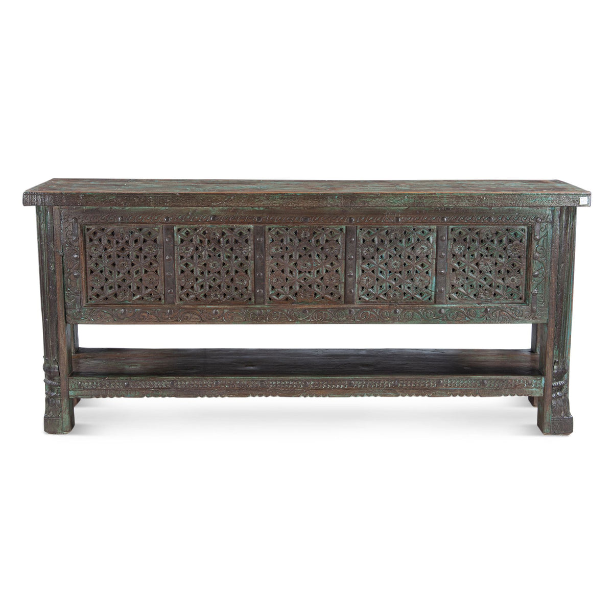 Reclaimed Door Console Table with Bottom Shelf from Home Trends & Design - Luna Furniture
