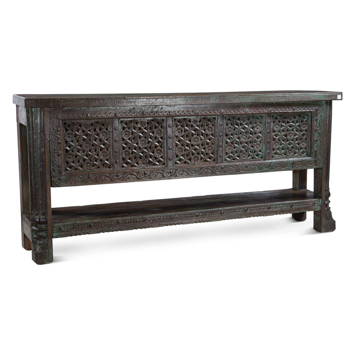 Reclaimed Door Console Table with Bottom Shelf from Home Trends & Design - Luna Furniture
