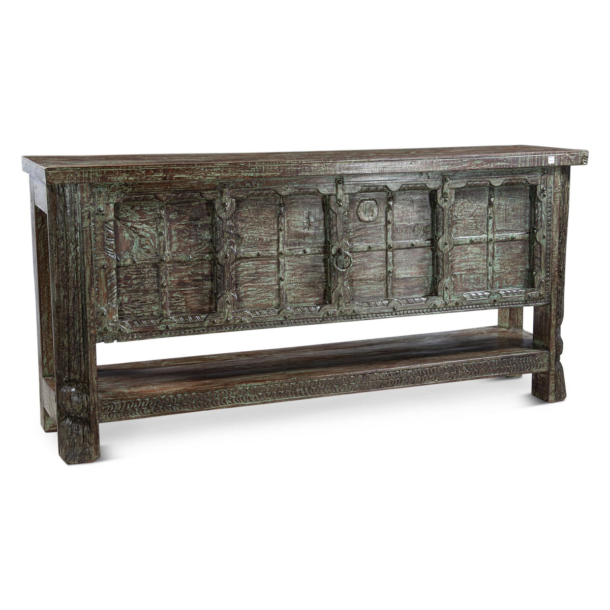 Reclaimed Door Console Table with Bottom Shelf from Home Trends & Design - Luna Furniture