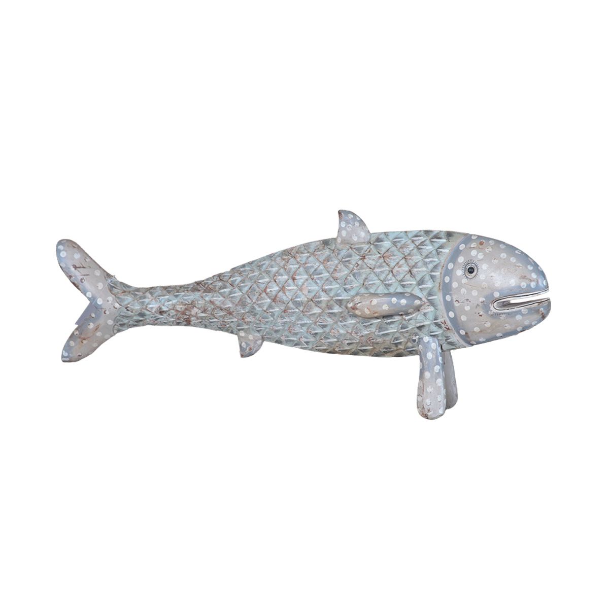 Decorative Wood Fish Statue from Home Trends & Design - Luna Furniture