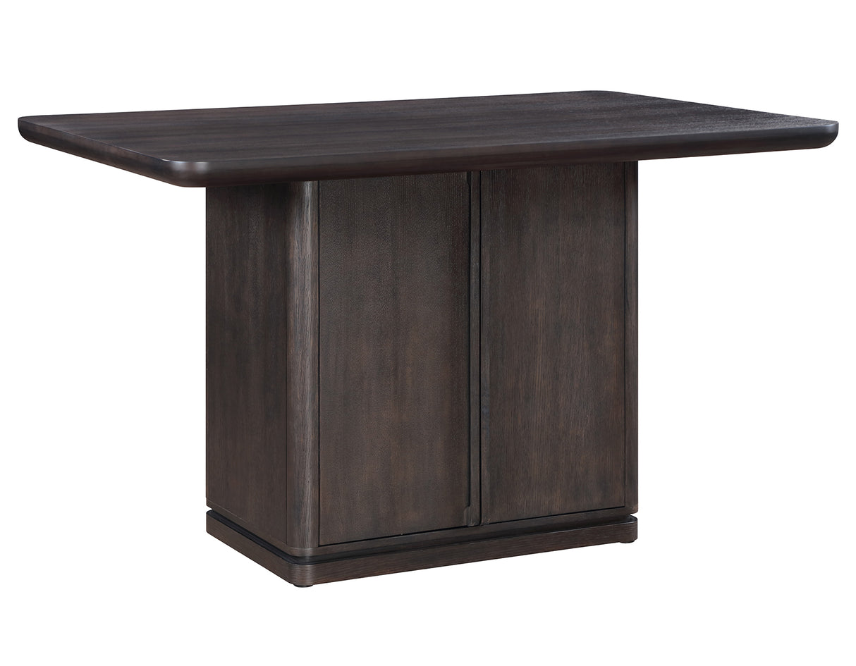 Oakley Charcoal Brown 5-Piece Counter Height Set from Steve Silver - Luna Furniture