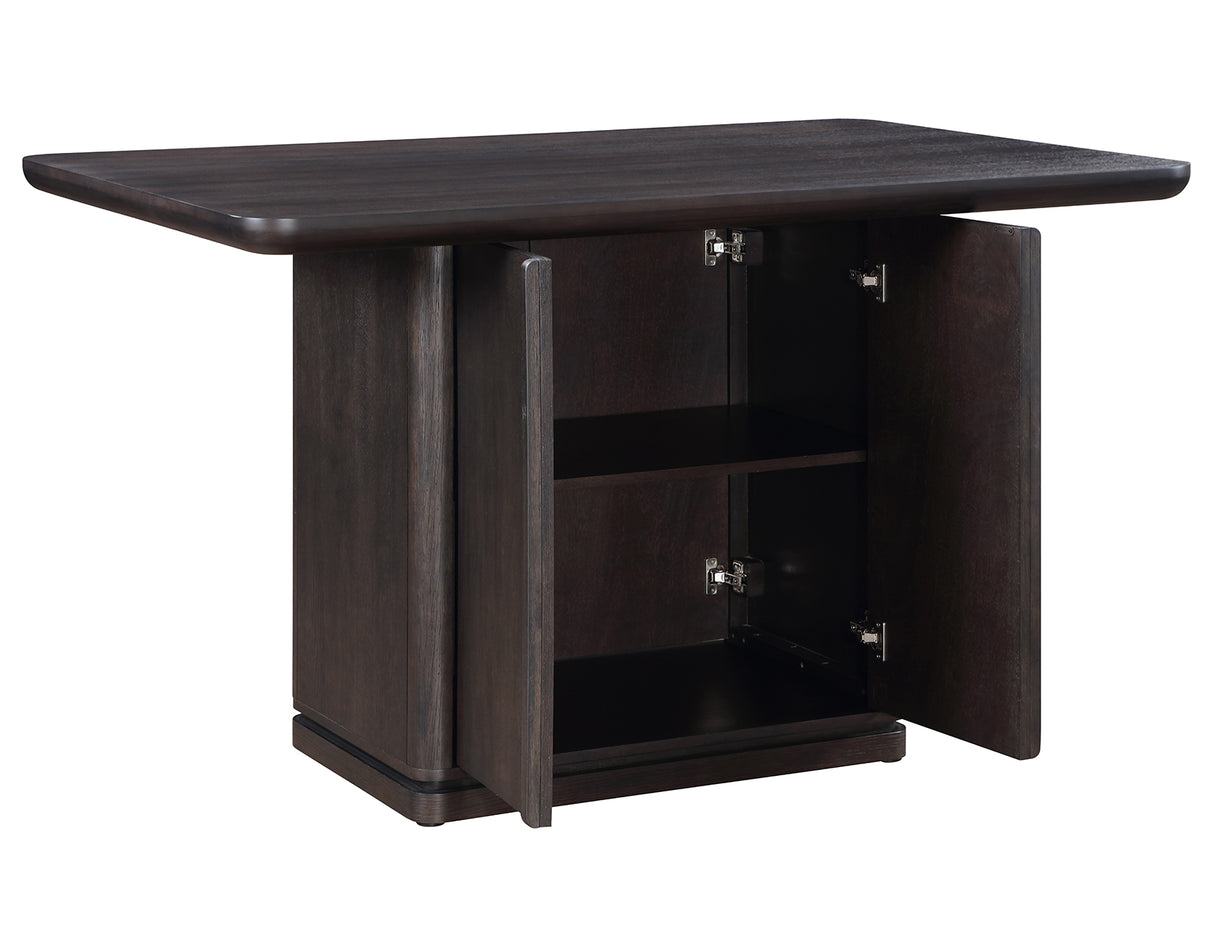 Oakley Charcoal Brown 5-Piece Counter Height Set from Steve Silver - Luna Furniture
