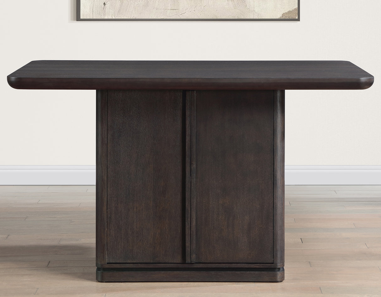 Oakley Charcoal Brown 5-Piece Counter Height Set from Steve Silver - Luna Furniture