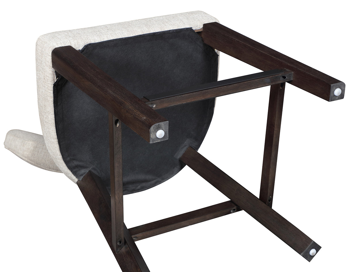 Oakley Charcoal Brown 5-Piece Counter Height Set from Steve Silver - Luna Furniture
