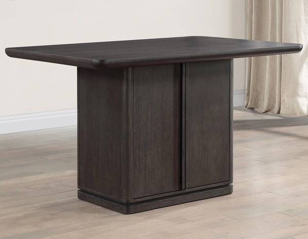 Oakley Charcoal Brown Counter Storage Table