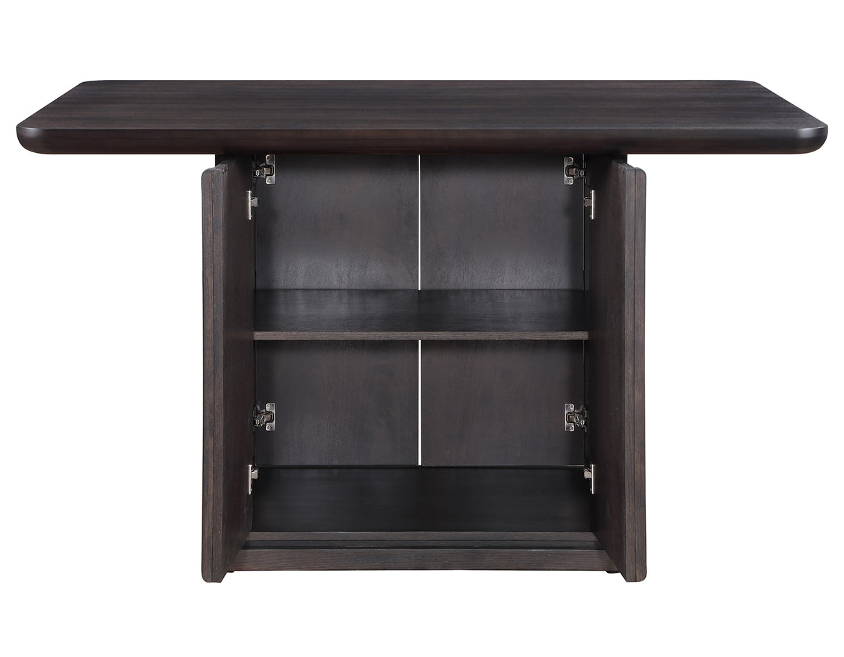 Oakley Charcoal Brown Counter Storage Table from Steve Silver - Luna Furniture
