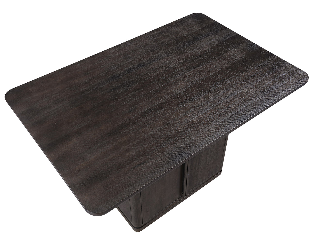 Oakley Charcoal Brown Counter Storage Table from Steve Silver - Luna Furniture