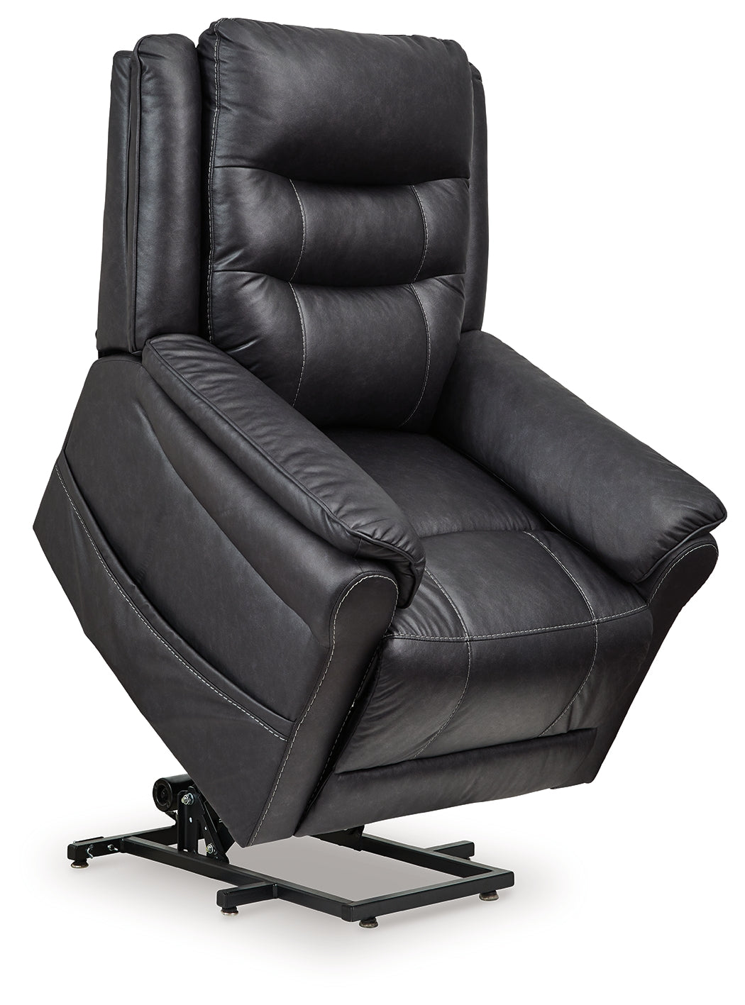 Oatman Carbon Power Lift Recliner from Ashley Furniture - Luna Furniture