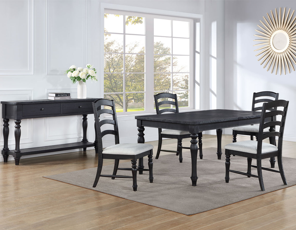 Odessa Black 5-Piece Dining Set from Steve Silver - Luna Furniture