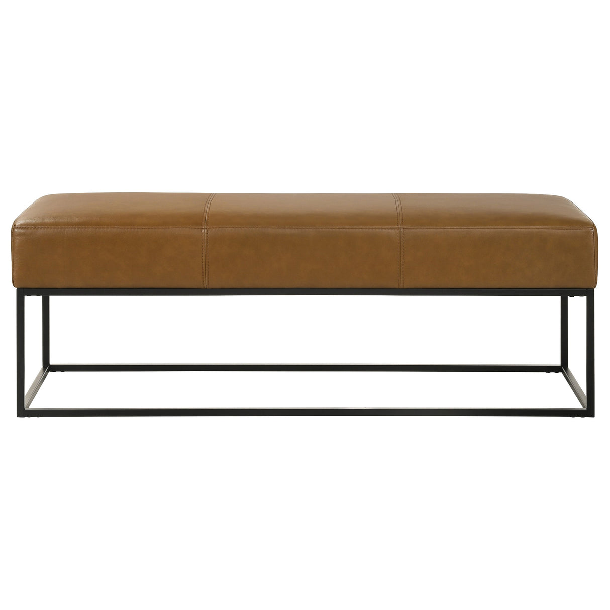 Odessa Tan Leather Bench from Ashcroft Furniture - Luna Furniture