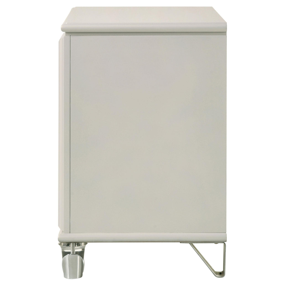 Olivia Pearl White 2-Drawer Nightstand from Coaster - Luna Furniture