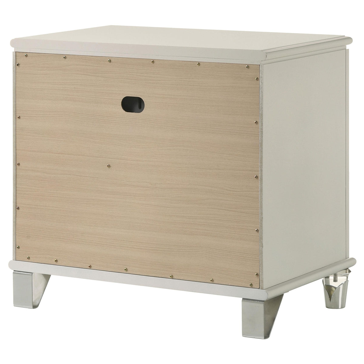 Olivia Pearl White 2-Drawer Nightstand from Coaster - Luna Furniture