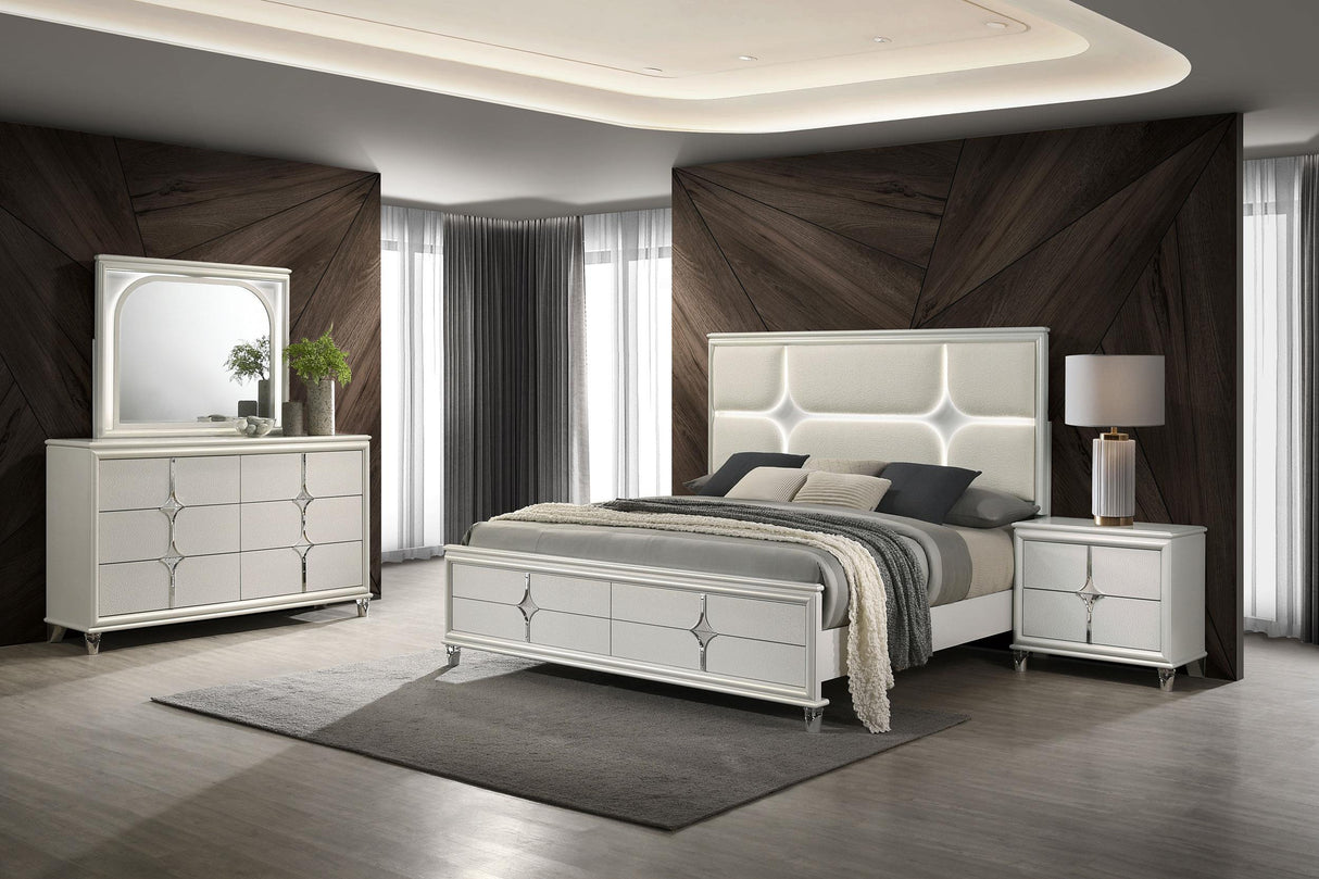 Olivia Pearl White Bedroom Set from Coaster - Luna Furniture