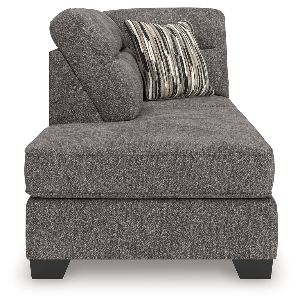 Olten Graphite Left-Arm Facing Corner Chaise from Ashley - Luna Furniture