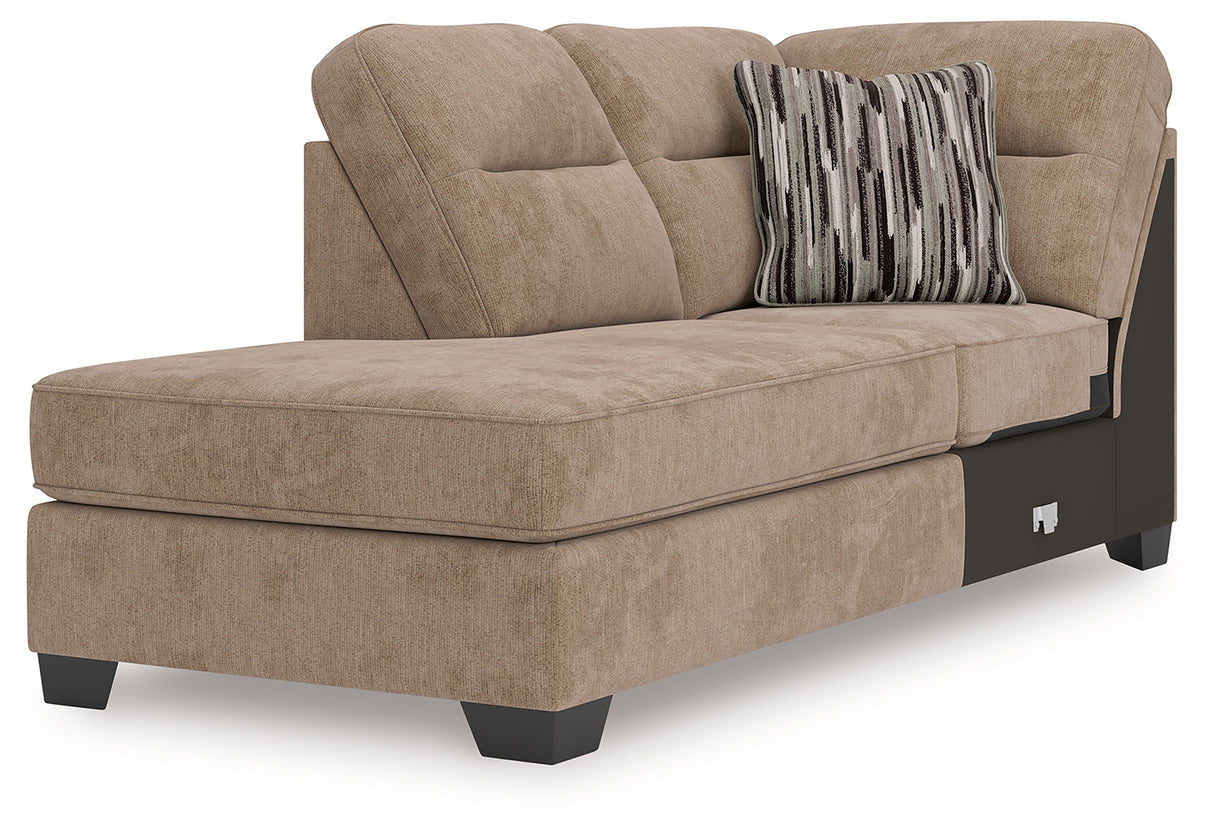 Olten Mocha Left-Arm Facing Corner Chaise from Ashley - Luna Furniture