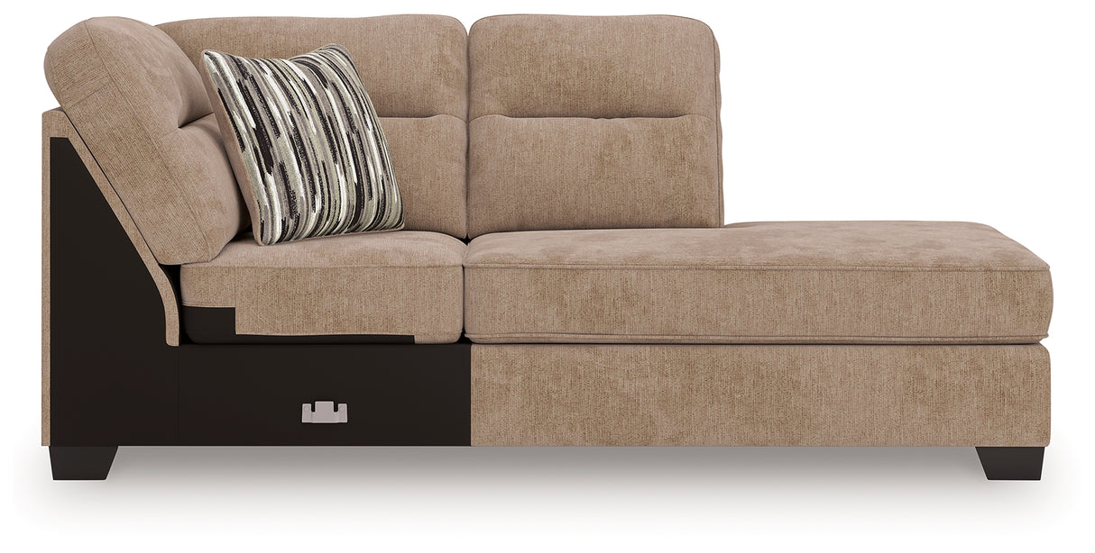 Olten Mocha Right-Arm Facing Corner Chaise from Ashley - Luna Furniture