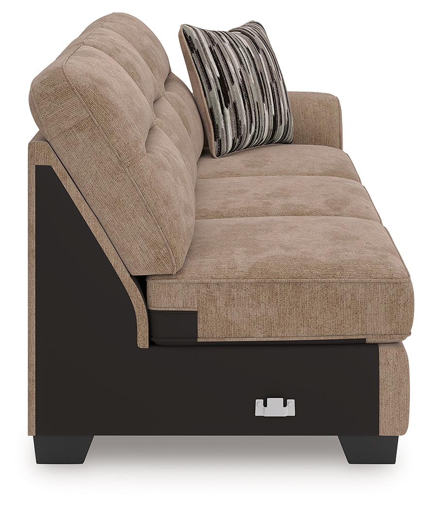 Olten Mocha Right-Arm Facing Sofa from Ashley - Luna Furniture