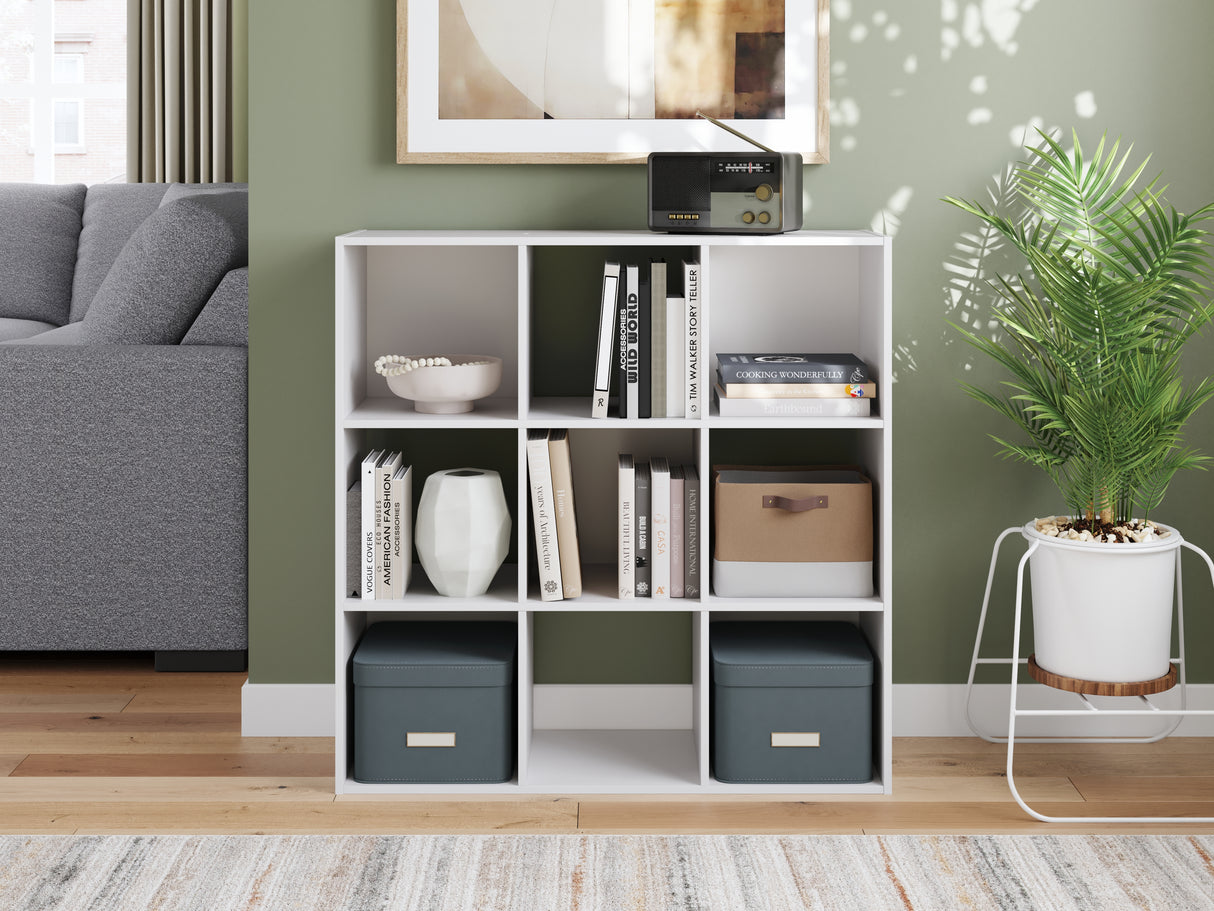 Onita White Nine Cube Organizer from Ashley - Luna Furniture