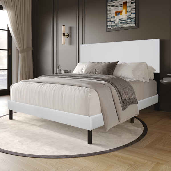Opal White Twin Platform Bed