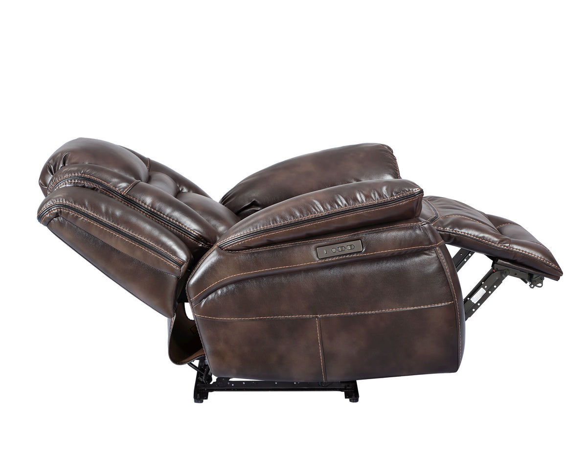 Oportuna Coffee Dual-Power Recliner from Steve Silver - Luna Furniture