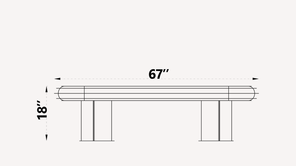 Opulenze Upholstered Dining Bench from Luna Luxury - Luna Furniture