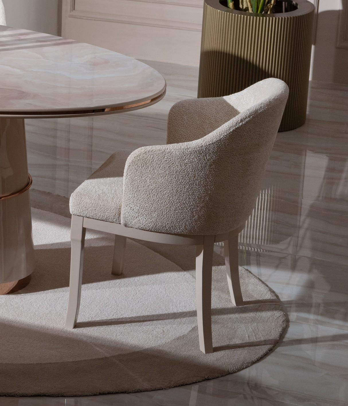 Opulenze Upholstered Dining Chair from Luna Luxury - Luna Furniture