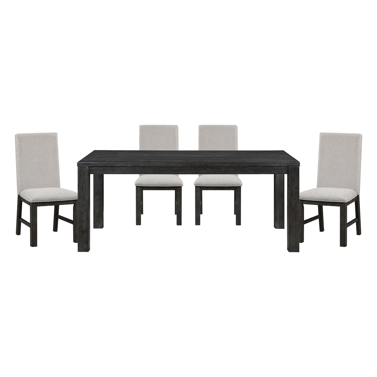 Orem Antique Black/Gray 5-Piece 72" Dining Set from Homelegance - Luna Furniture
