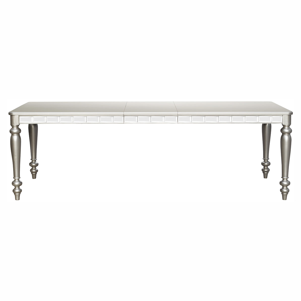 Orsina Silver Mirrored 5-Piece 96" Extendable Dining Set from Homelegance - Luna Furniture