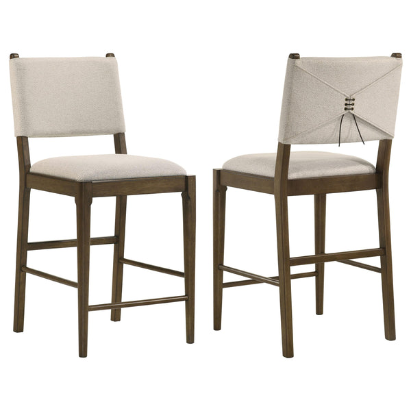 Ottowa Brown Upholstered Counter Height Side Chair, Set of 2