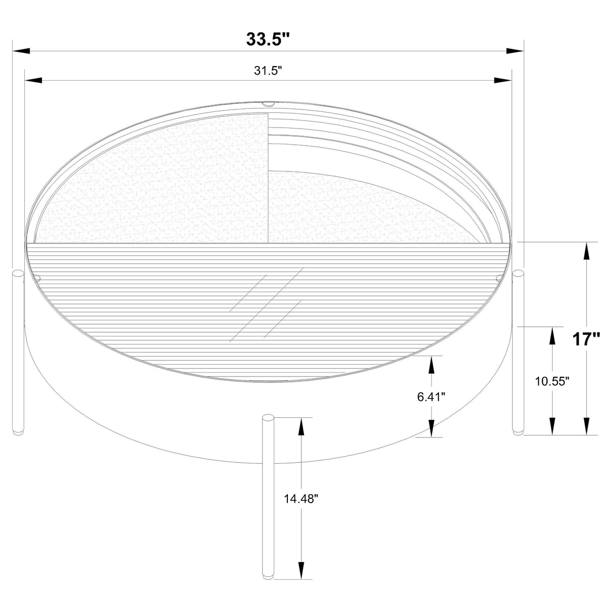 Ozella Sandy Black 3-Piece Round Coffee and End Table Set from Coaster - Luna Furniture