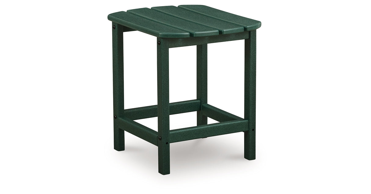 Sundown Shores 2 Adirondack Chairs with End table in Green from Ashley Furniture - Luna Furniture
