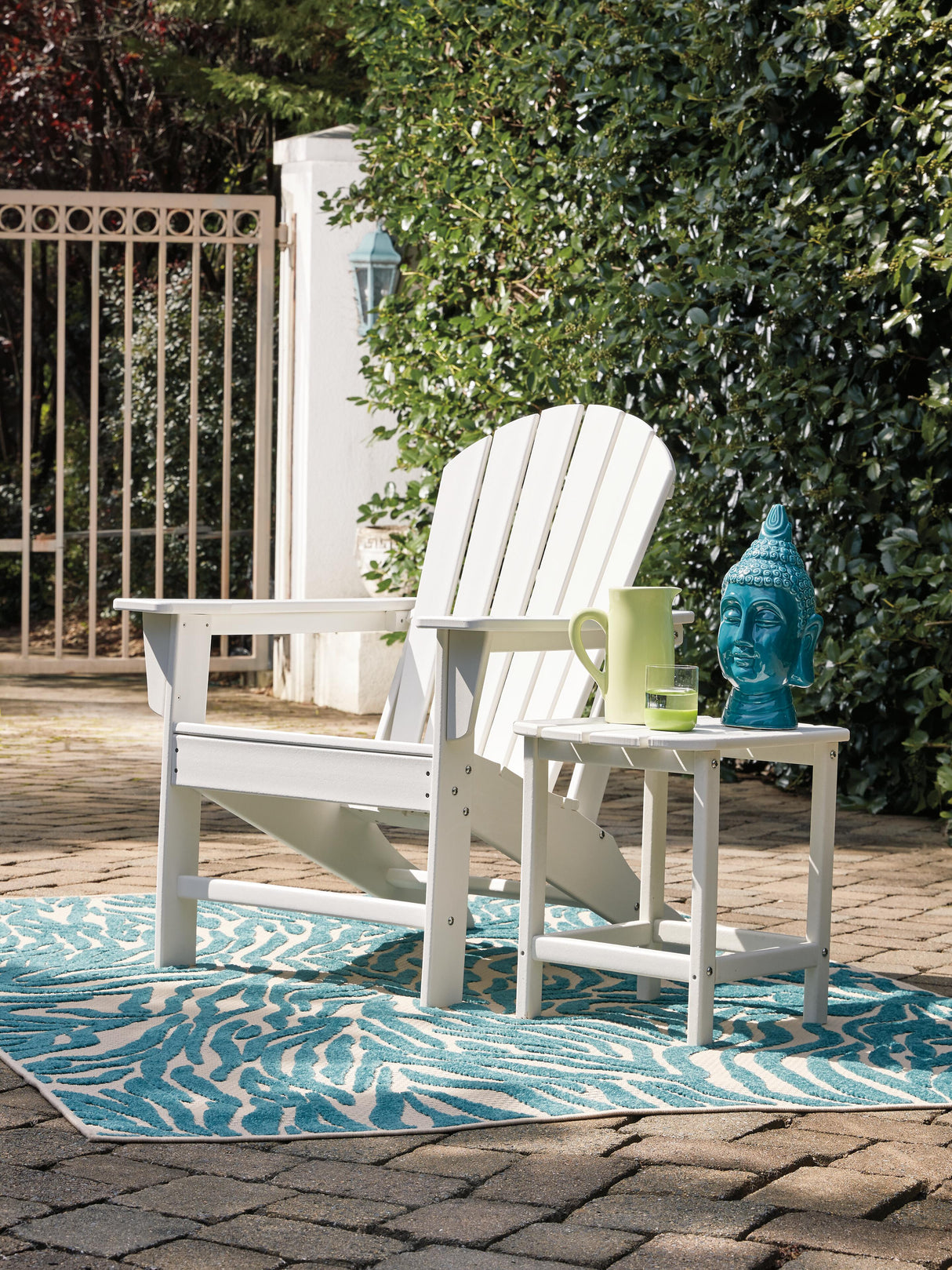 Sundown Treasure White Adirondack Chair from Ashley Furniture - Luna Furniture