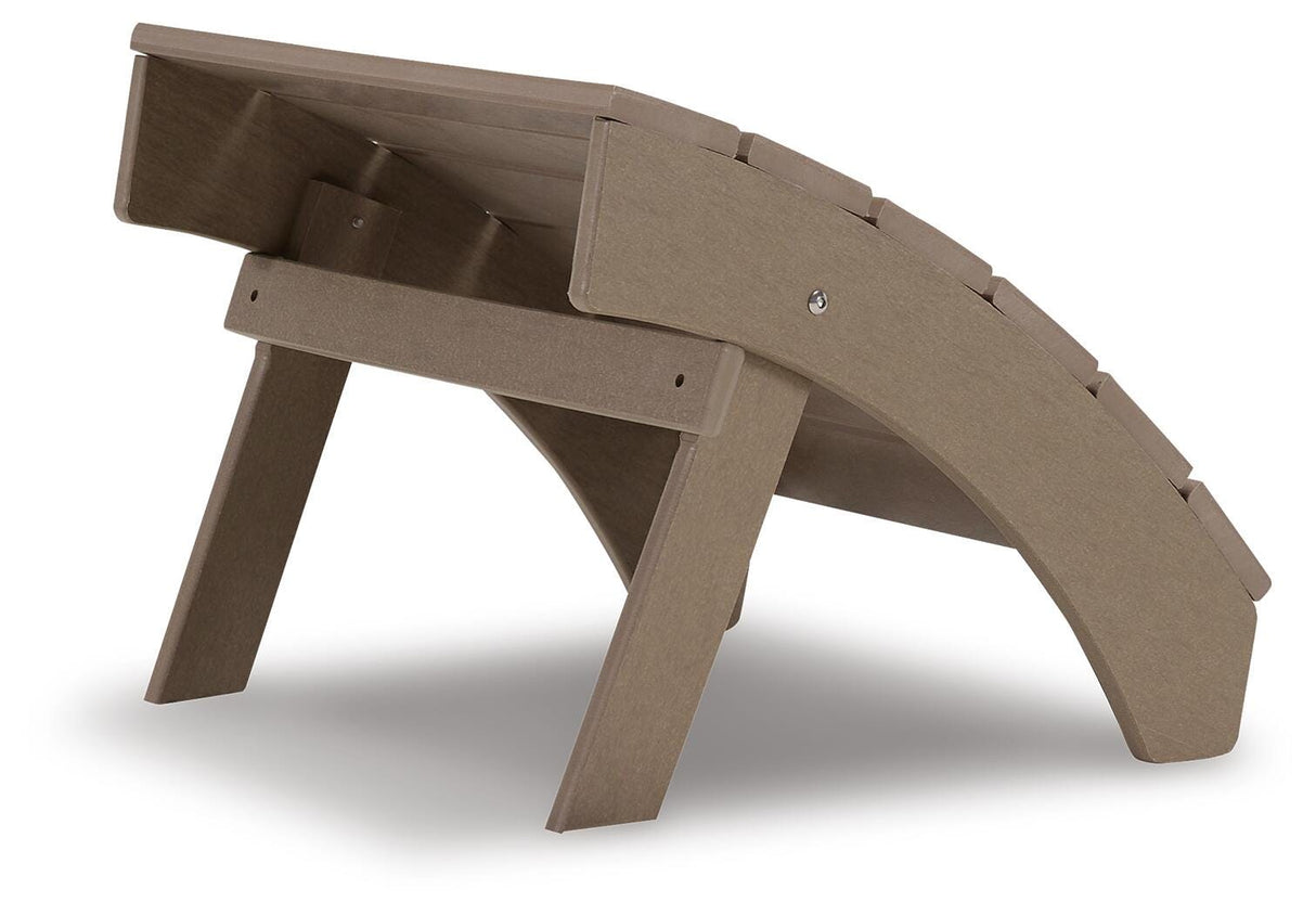 Sundown Treasure Driftwood Outdoor Ottoman from Ashley Furniture - Luna Furniture