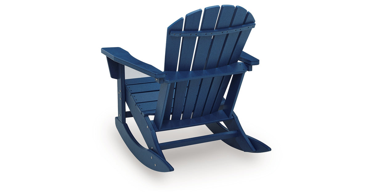 Sundown Shores Blue Outdoor Rocking Chair from Ashley Furniture - Luna Furniture