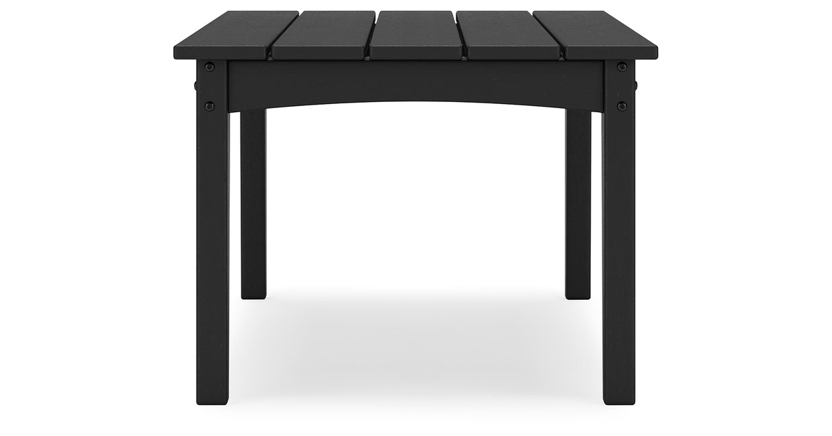 Hyland wave Black Outdoor Coffee Table from Ashley Furniture - Luna Furniture
