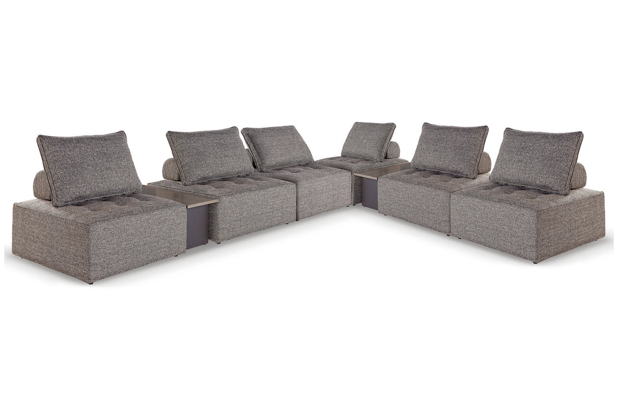 Bree Zee Brown 8-Piece Outdoor Modular Seating from Ashley - Luna Furniture