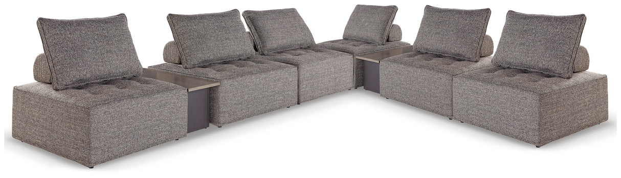 Bree Zee Brown 8-Piece Outdoor Modular Seating from Ashley - Luna Furniture