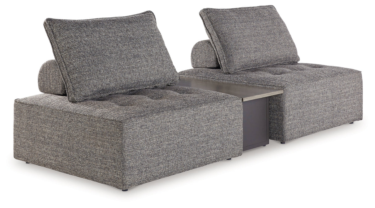 Bree Zee Brown 3-Piece Outdoor Sectional from Ashley - Luna Furniture