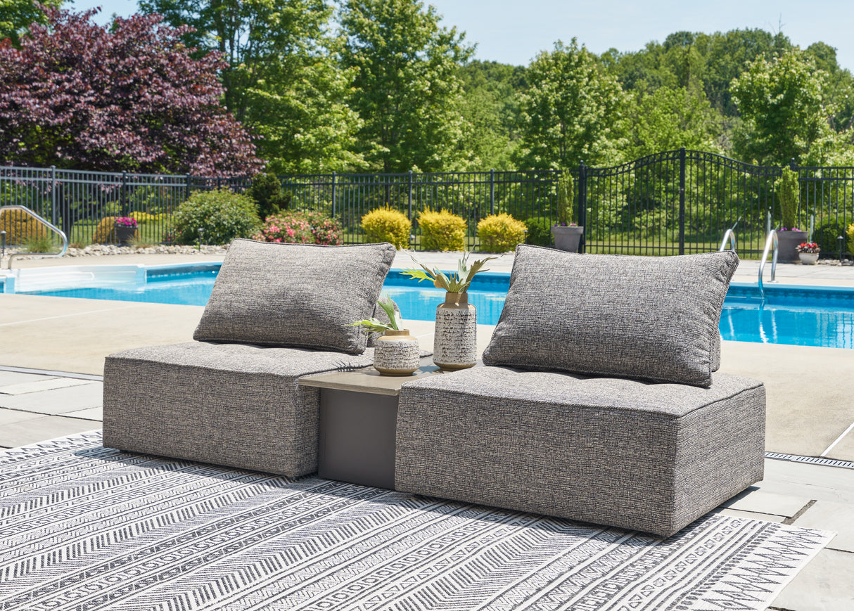 Bree Zee Brown 3-Piece Outdoor Sectional from Ashley - Luna Furniture