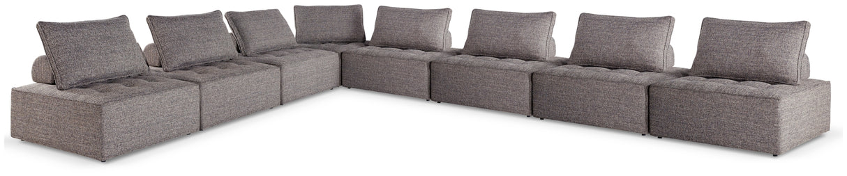 Bree Zee Brown 8-Piece Outdoor Modular Seating from Ashley - Luna Furniture