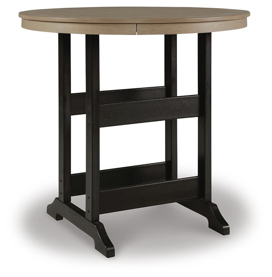 Fairen Trail Black/Driftwood Bar Table from Ashley Furniture - Luna Furniture